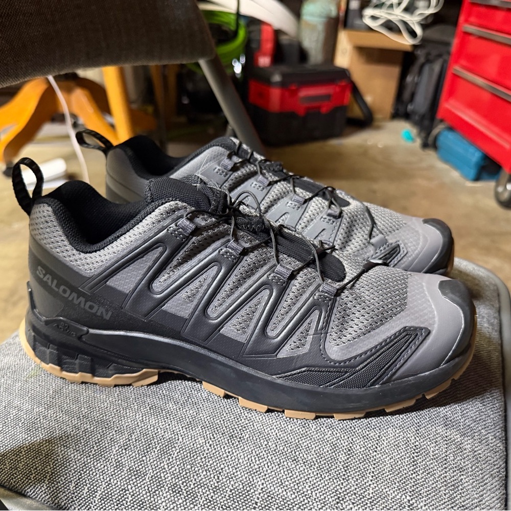Salomon Black and Gray Outdoor Shoes